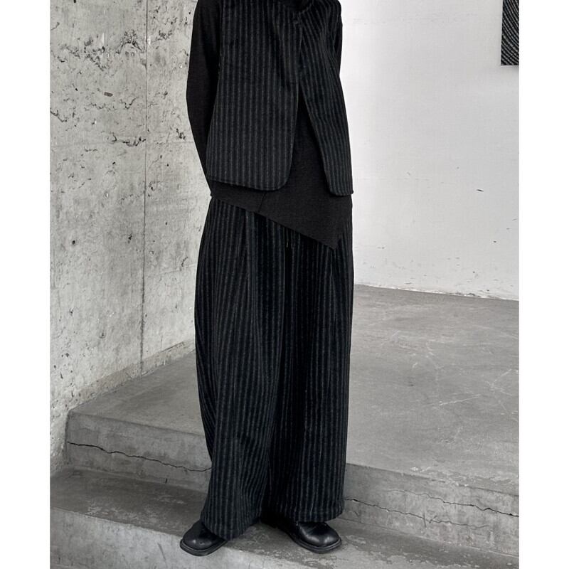 Stripe Wide-Leg Pants【TR3198】