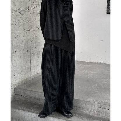 Stripe Wide-Leg Pants【TR3198】