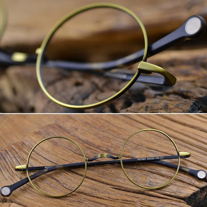 Vintage Round Metal Frame Glasses【TR2569】