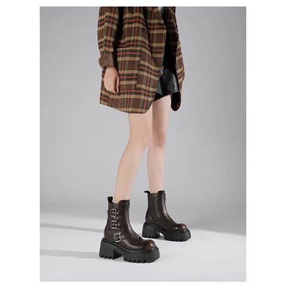 Metal Belt Martin Boots【TR3389】