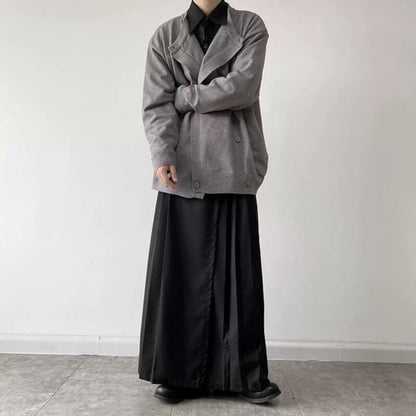 Asymmetric Button Jacket【TR3346】