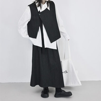 Asymmetry Chic Vest【TR3231】