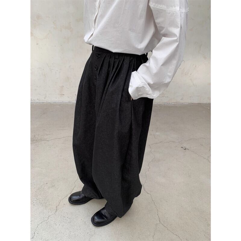 Wide-Leg High-Waist Pants【TR3226】