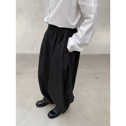 Wide-Leg High-Waist Pants【TR3226】