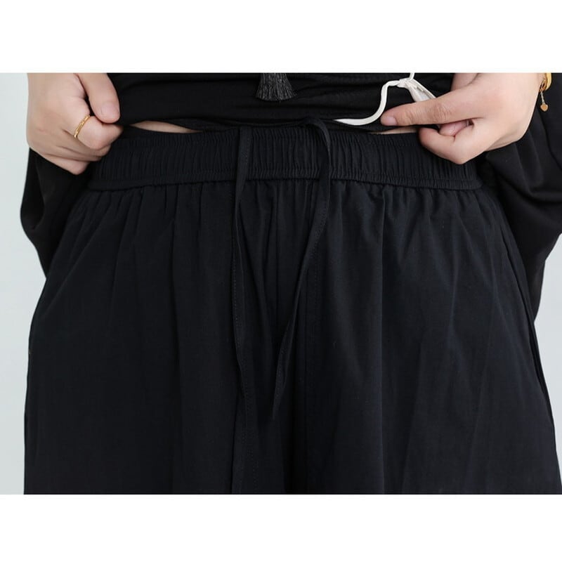 Wide Cropped Layered Pants【TR3221】