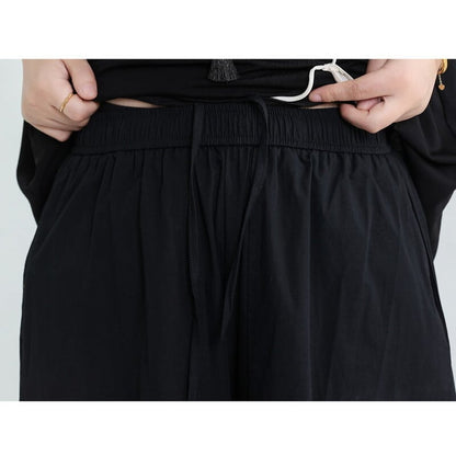 Wide Cropped Layered Pants【TR3221】