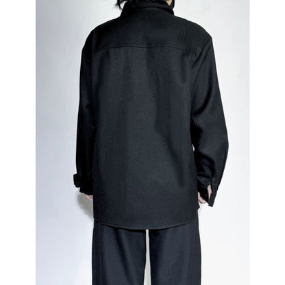 Structured Minimal Collared Shirt【TR3363】