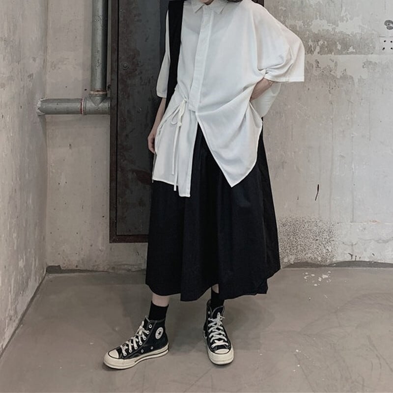 Loose Irregular Collared Shirt【TR3108】