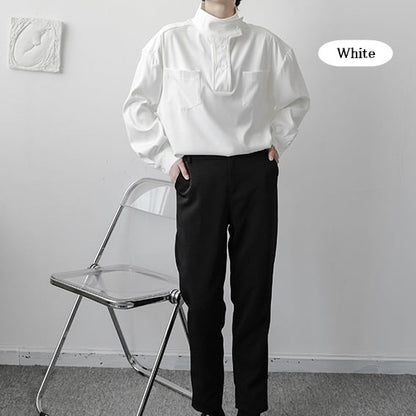 Chic Design High Neck Shirt【TR2484】