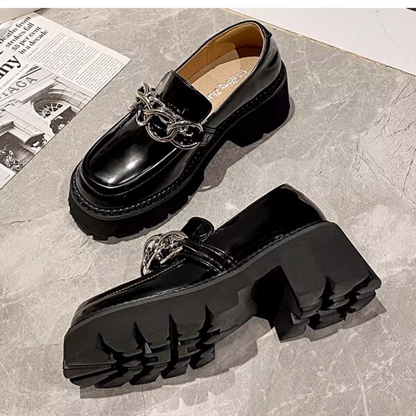Slip-on Chain Chunky Shoes【TR3398】