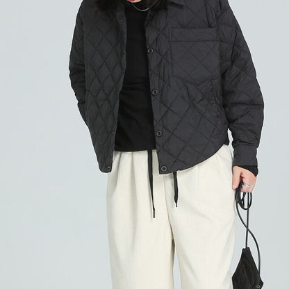 Quilting Drawstring Jacket【TR3253】