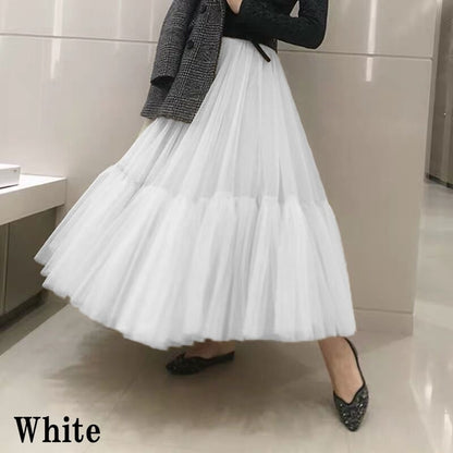 Tulle Chiffon Tiered Skirt【TR1373】