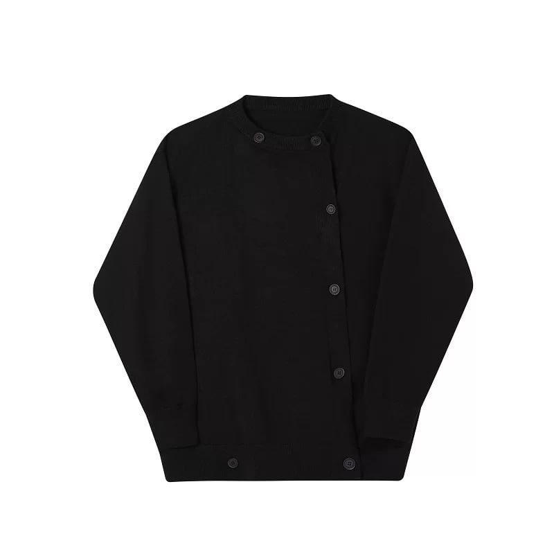 Asymmetric Button Jacket【TR3346】