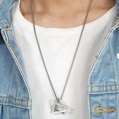 Stainless geometric necklace【TR2772】