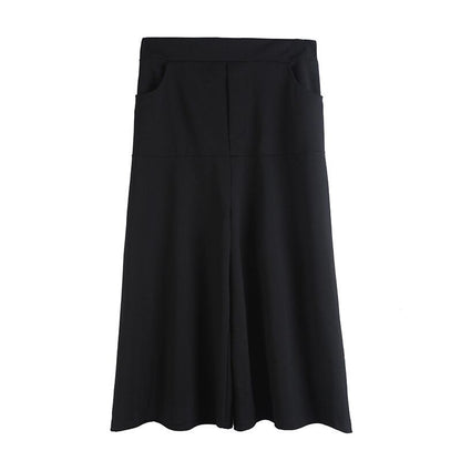 〈Unisex〉Wide Cropped Flare Pants【TR1329】