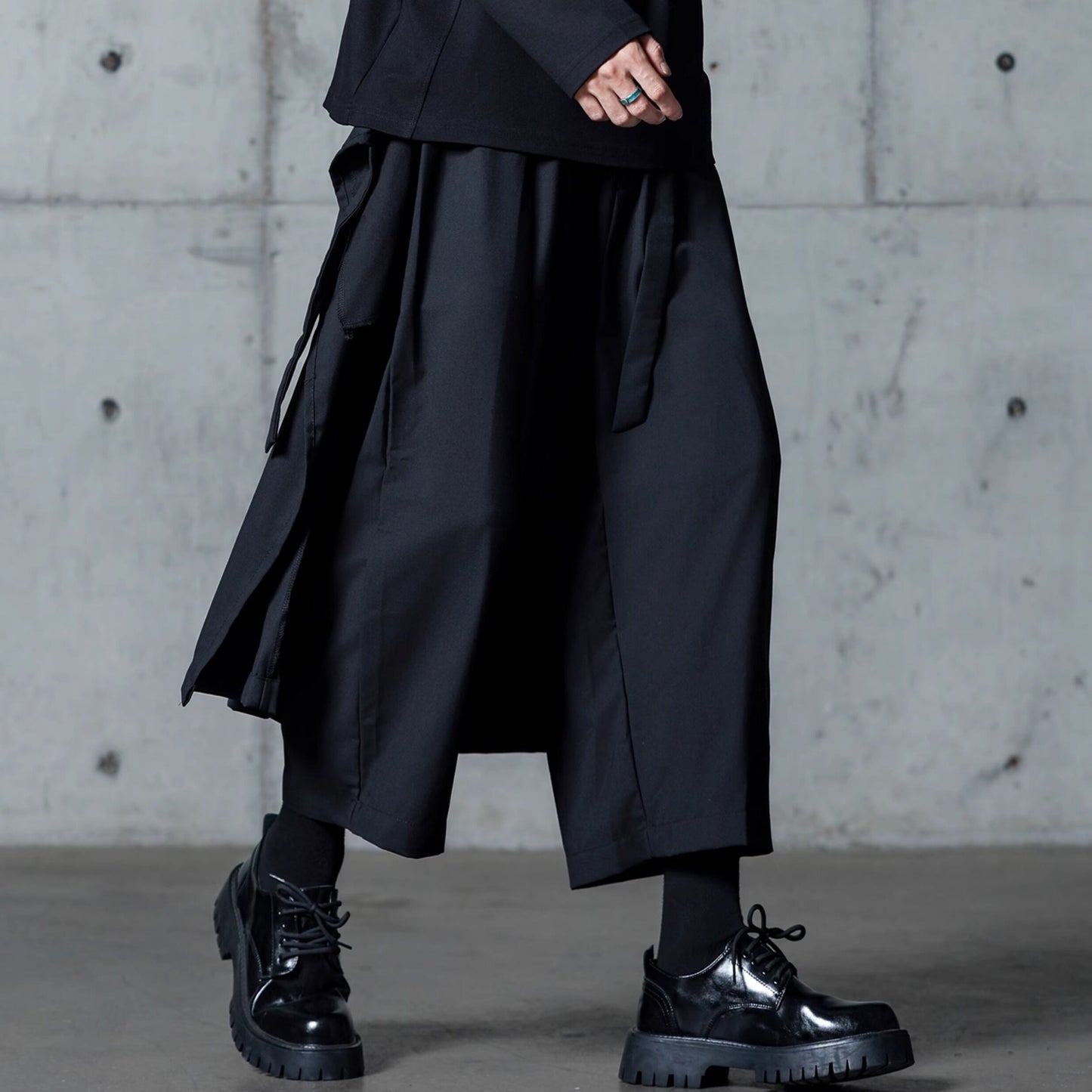 Layered-look Ankle Wide Pants【TR3318】