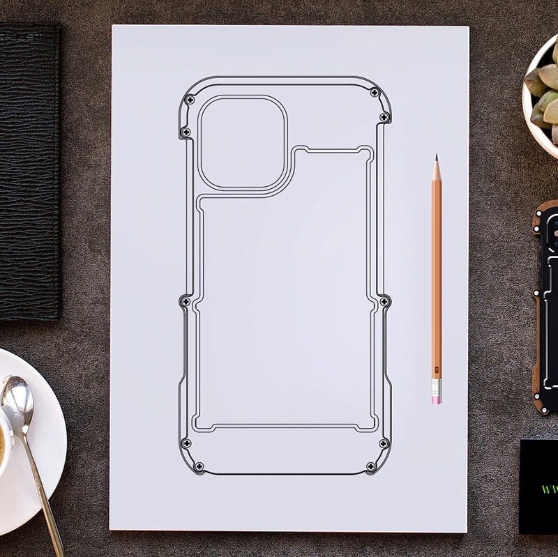 Bumper Case - Wood × Aluminum【TR0160】