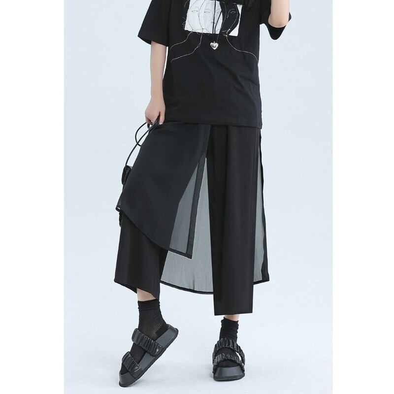 Cropped Layered Pants【TR3219】