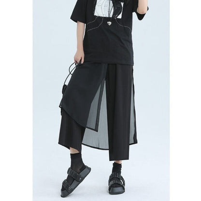 Cropped Layered Pants【TR3219】