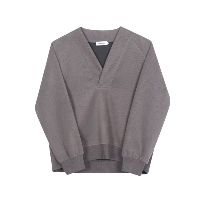 Deep V Raglan Long T-shirt【TR3352】