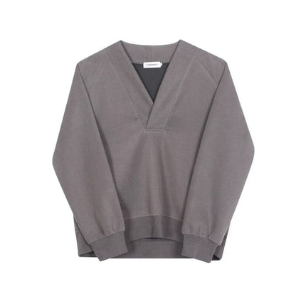 Deep V Raglan Long T-shirt【TR3352】