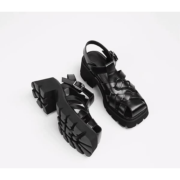 Retro Braided Roman Sandal【TR3414】