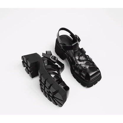 Retro Braided Roman Sandal【TR3414】
