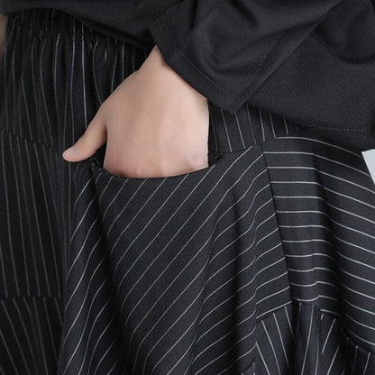 Cropped Stripe Pants【TR3212】