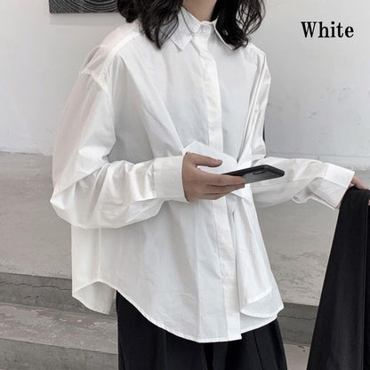 Loose Button Collared Shirt【TR3122】