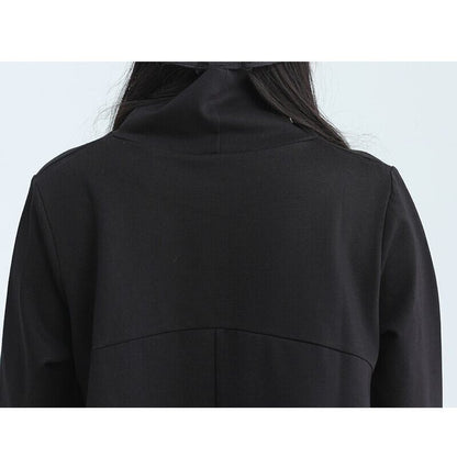 Asymemtry Mock-Neck Flare T-Shirt【TR3150】