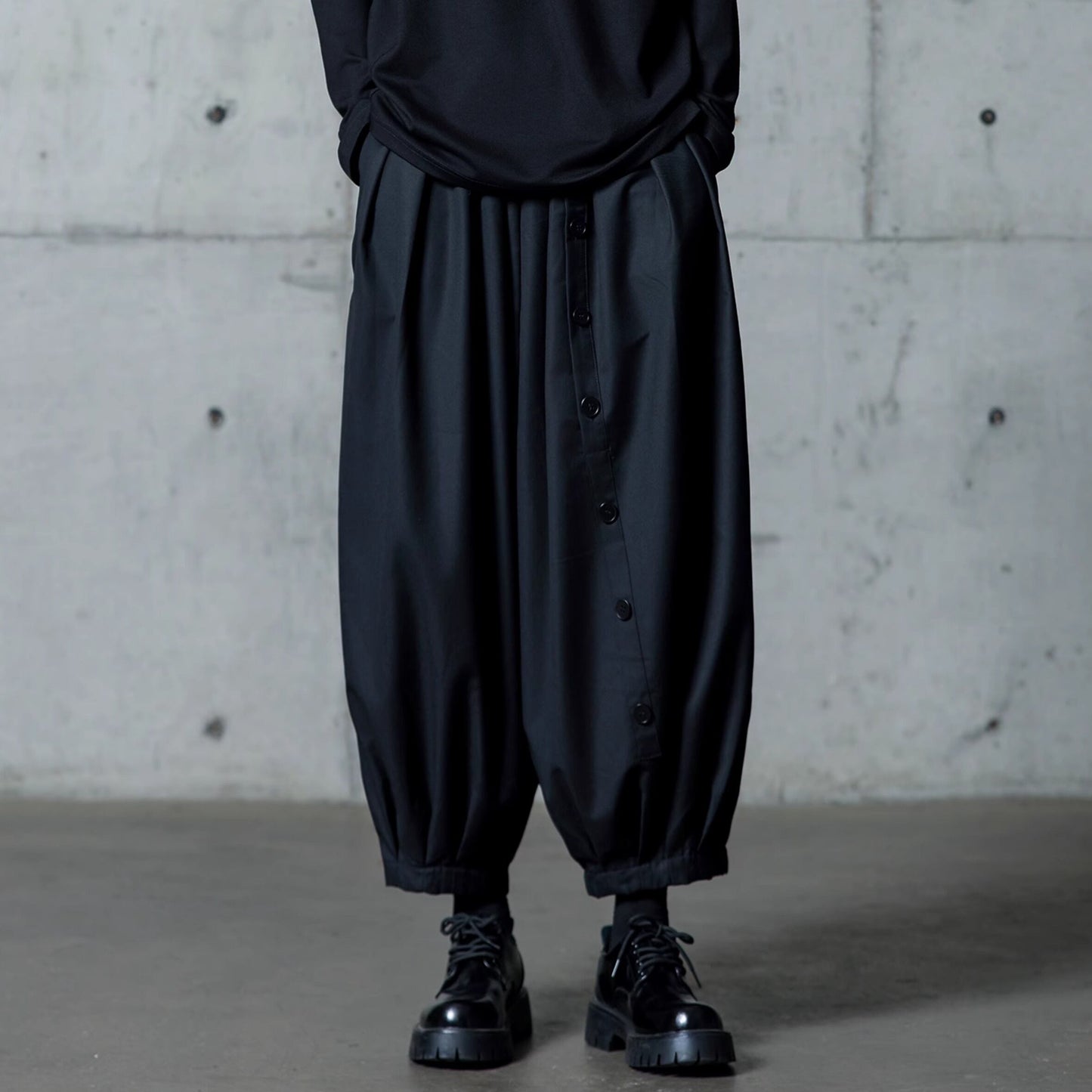 Gathered Balloon Cropped Pants【TR3310】