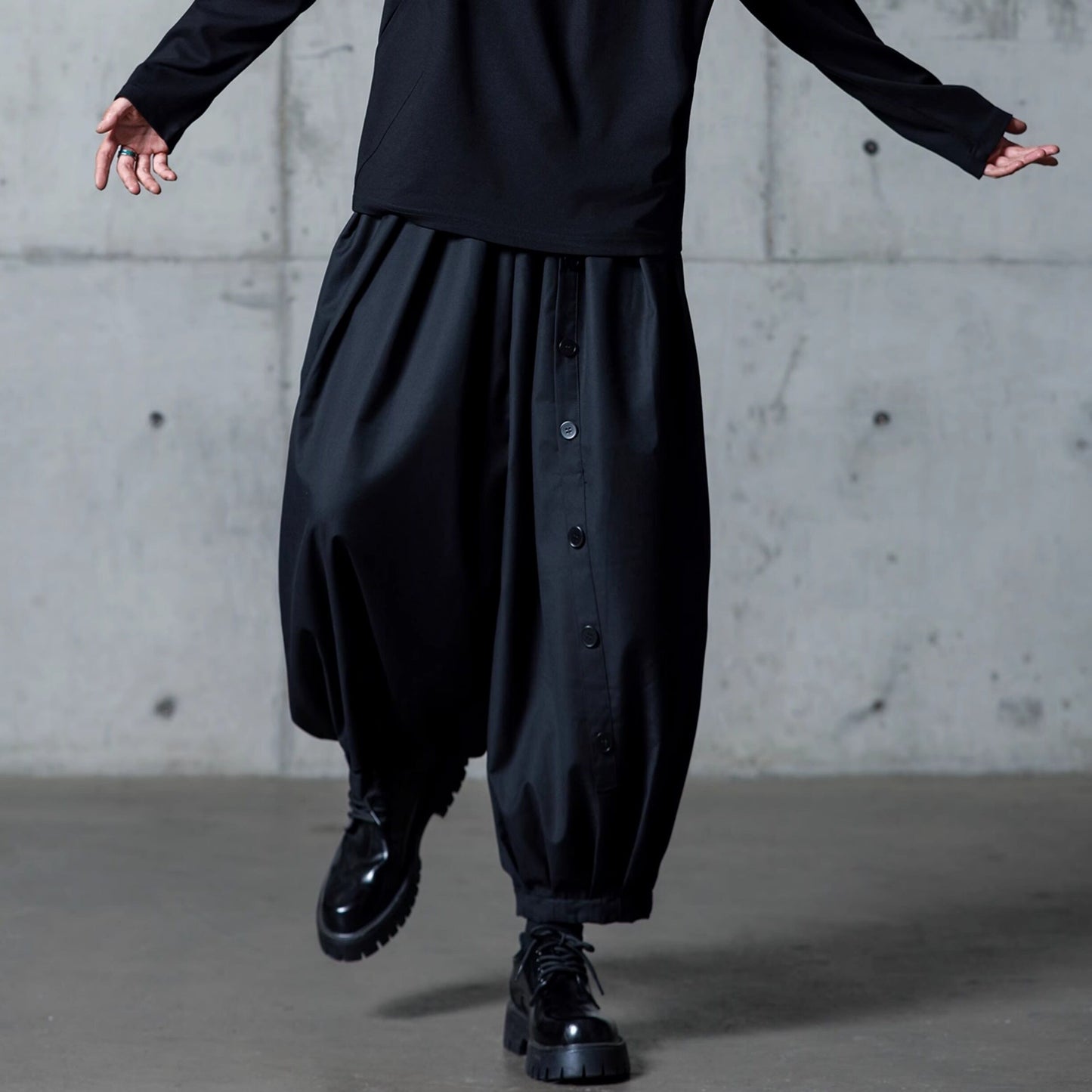 Gathered Balloon Cropped Pants【TR3310】