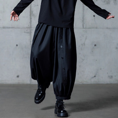 Gathered Balloon Cropped Pants【TR3310】