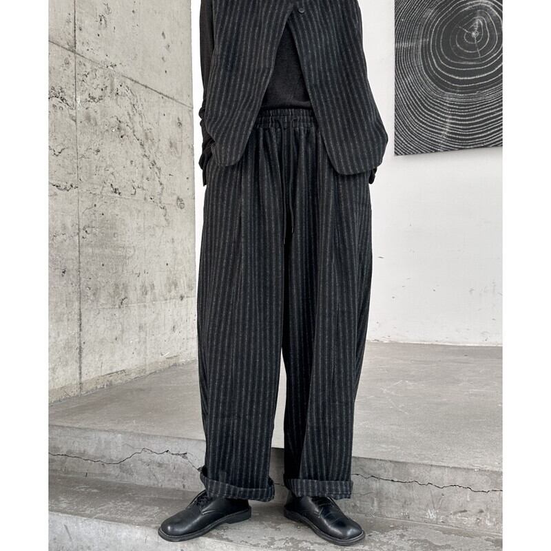 Stripe Wide-Leg Pants【TR3198】
