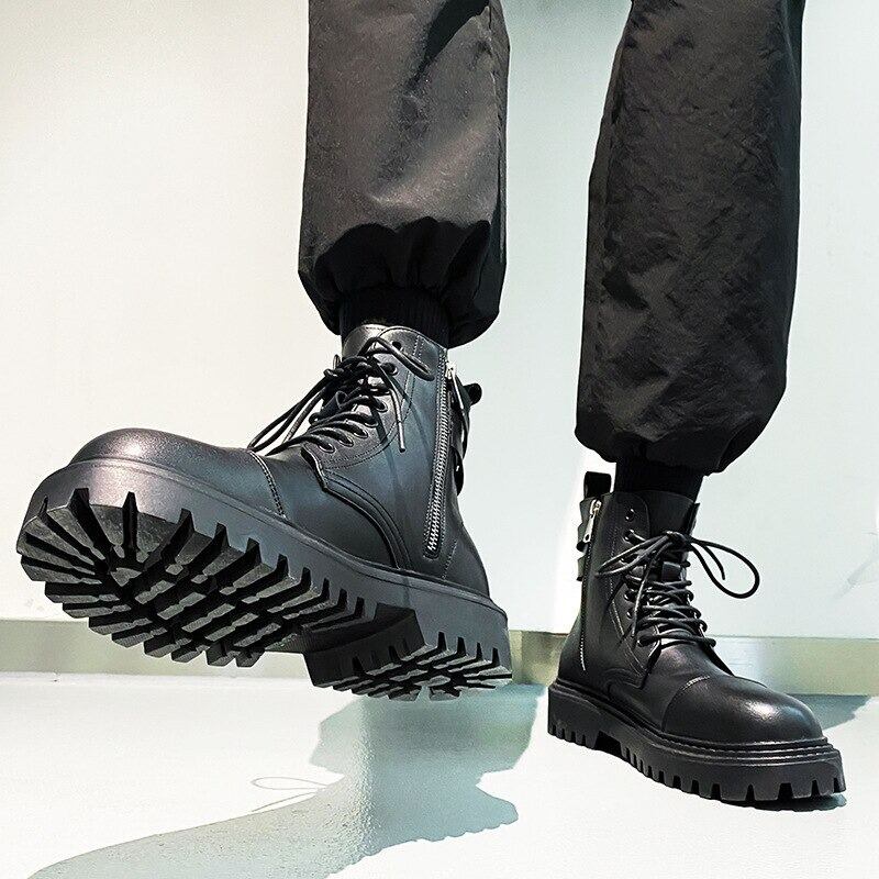 Lace-up Leather Boots【TR1296】