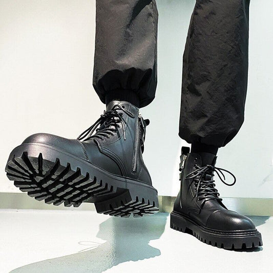 Lace-up Leather Boots【TR1296】