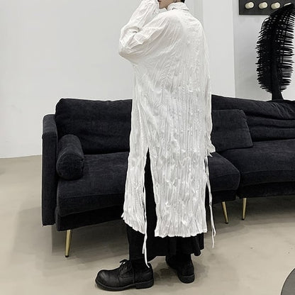 Crumply Oversize Long Shirt【TR3076】