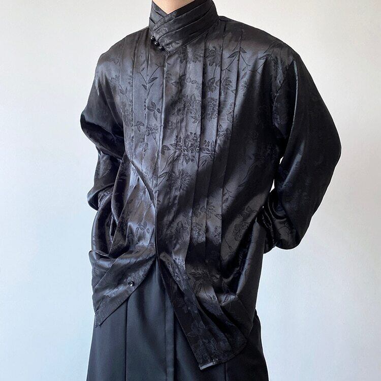 Glossy Flower Slice Shirt【TR3070】