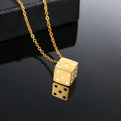 Cool Cube Dice Style Necklace【TR2767】