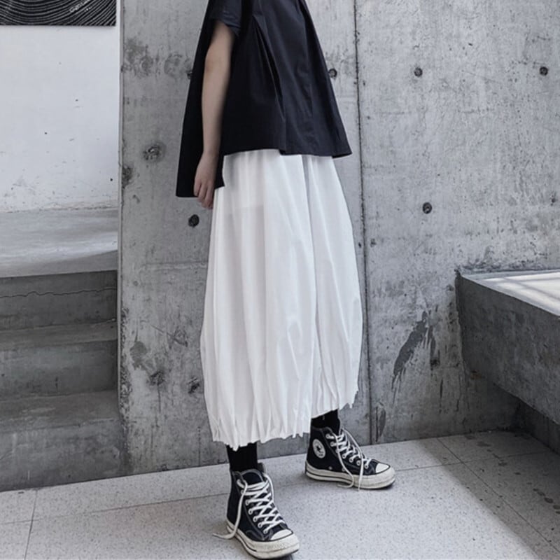 Cropped Pleats Wide Pants【TR3225】