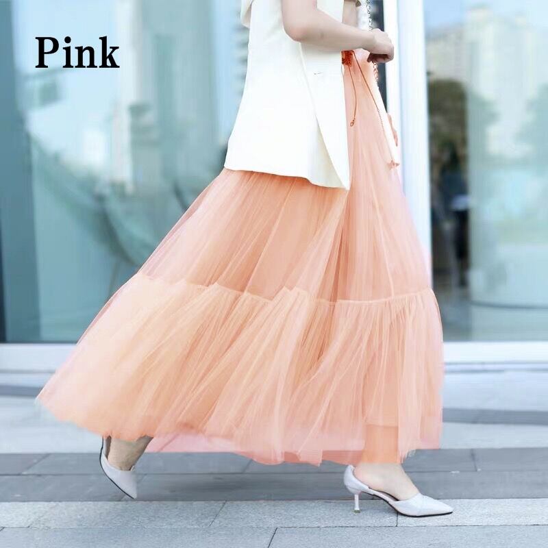 Tulle Chiffon Tiered Skirt【TR1373】