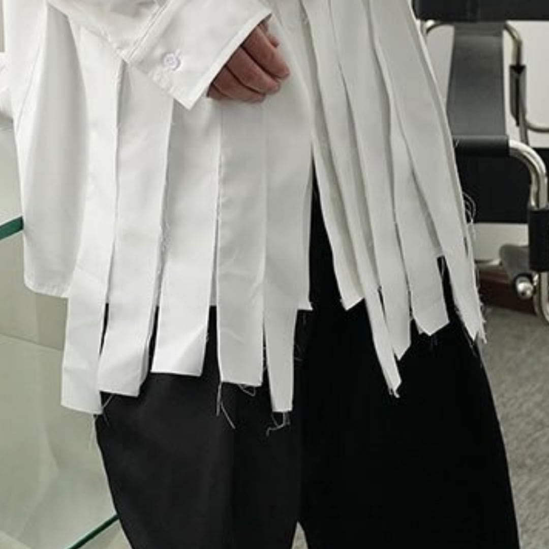 Tassel White Chick Shirt【TR0238】