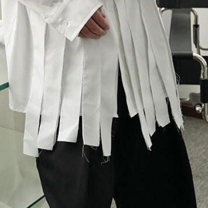 Tassel White Chick Shirt【TR0238】