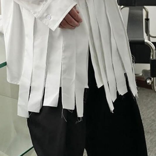 Tassel White Chick Shirt【TR0238】