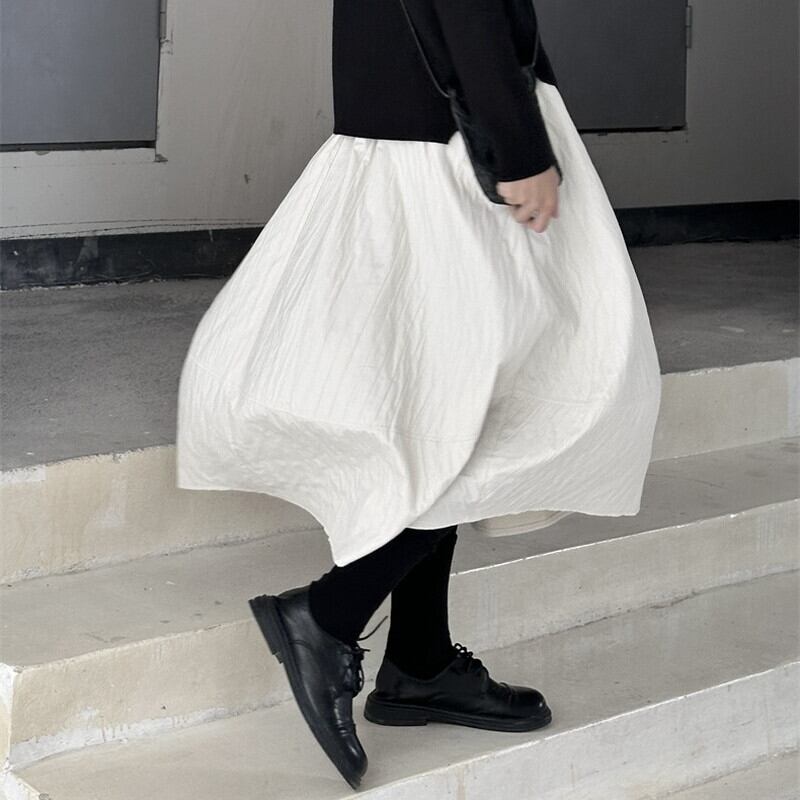 Fluffily Crinkle Skirt【TR3161】