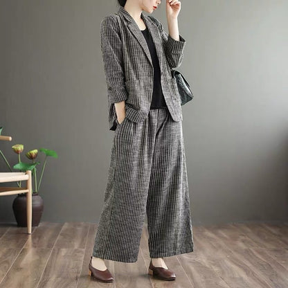 Wild Wide Leg Pants Setup【TR2848】