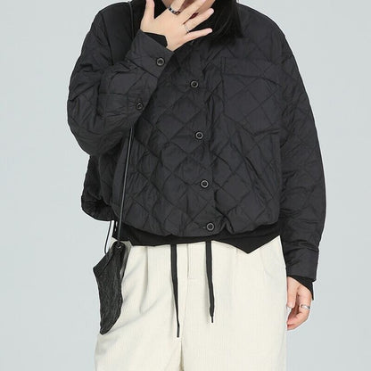 Quilting Drawstring Jacket【TR3253】