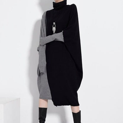 Turtleneck All-in-one Dress【TR1147】
