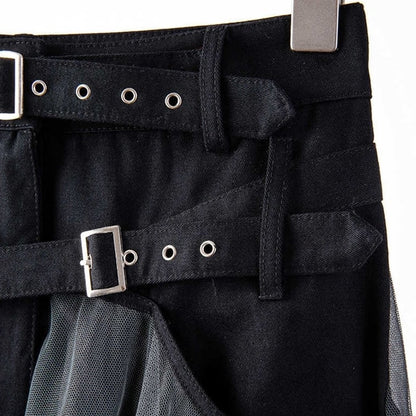 Mesh Tulle Belt Skirt【TR1308】