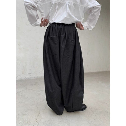 Wide-Leg High-Waist Pants【TR3226】